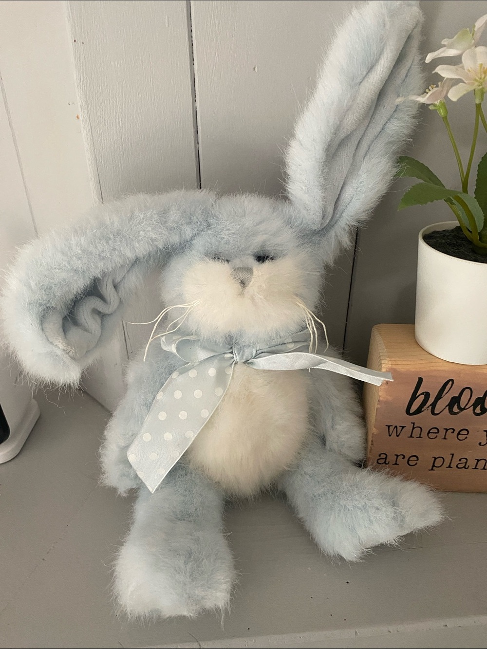 1993 Ty Attic Treasures Azalea the Bunny plush beanie